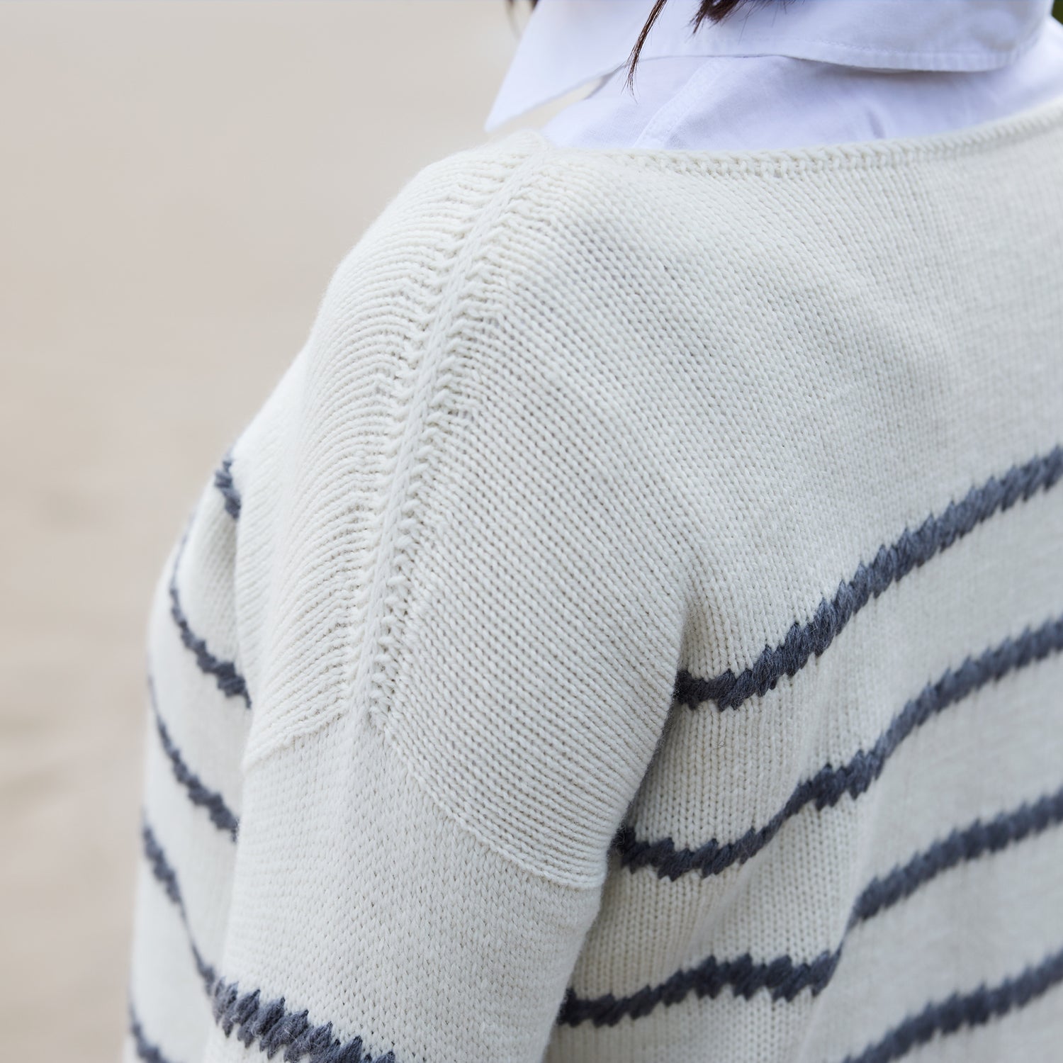 Pattern Sweater Whispering Breeze