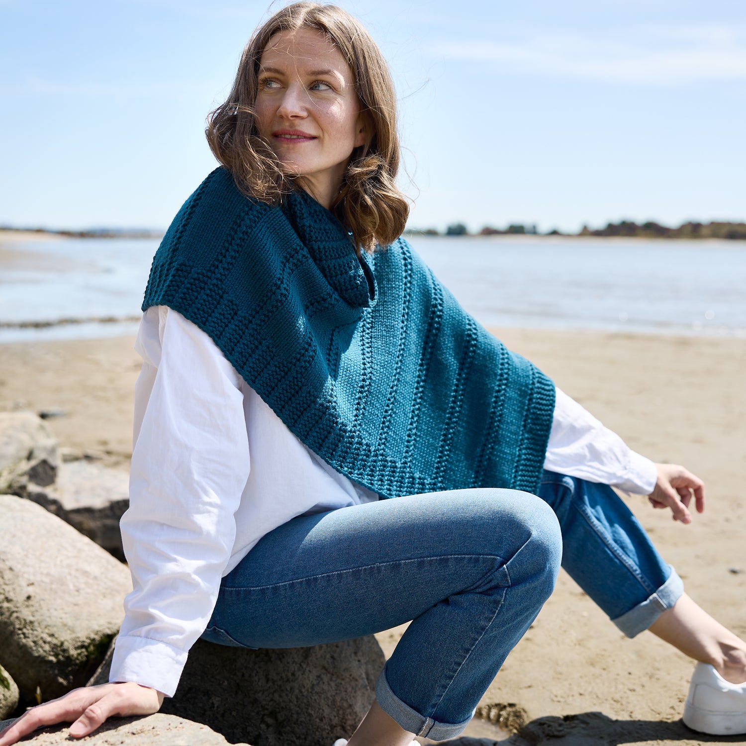 Strickanleitung Poncho Tenang