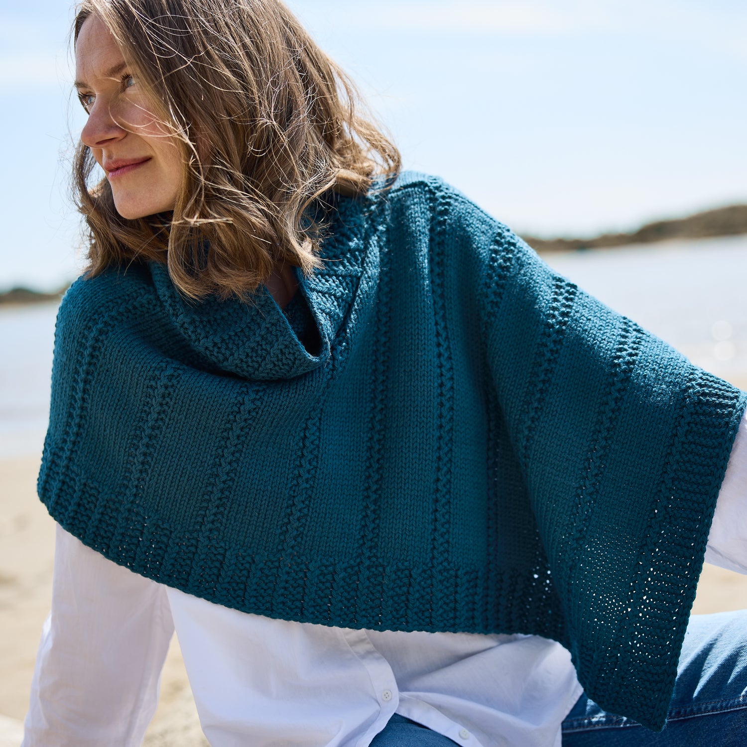 Strickanleitung Poncho Tenang