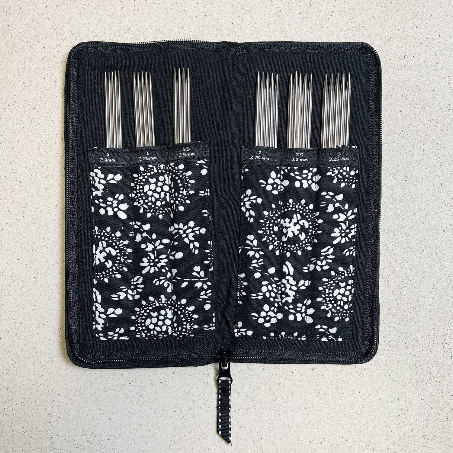 ChiaoGoo Double Point Sock Set Stainless Steel 15 cm