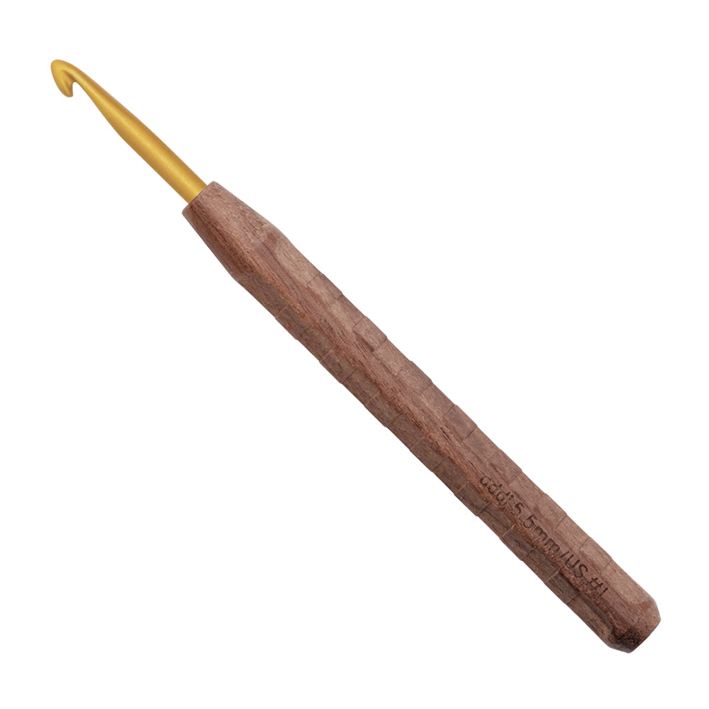 addiNature Walnut Gold Häkelnadel - 16 cm (2 - 6 mm)