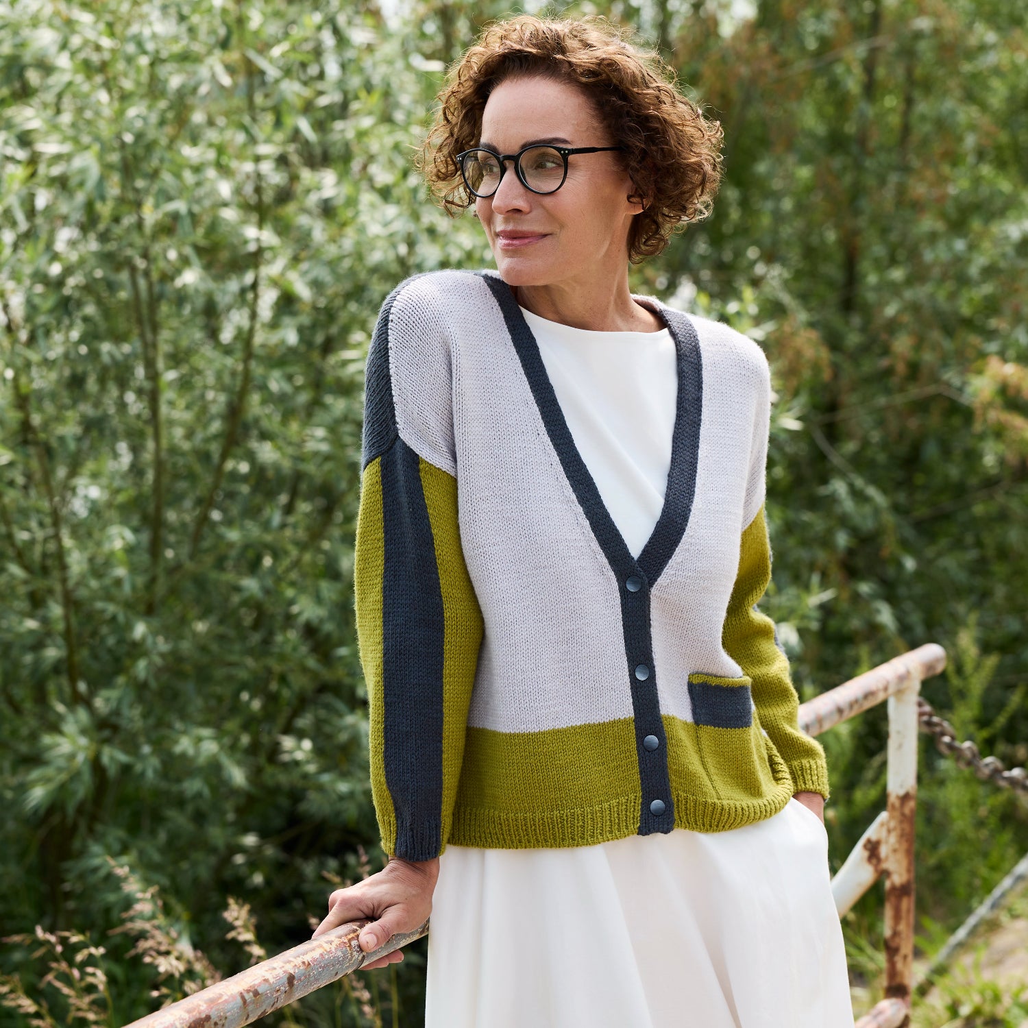 Strickanleitung Cardigan Forest Crossing