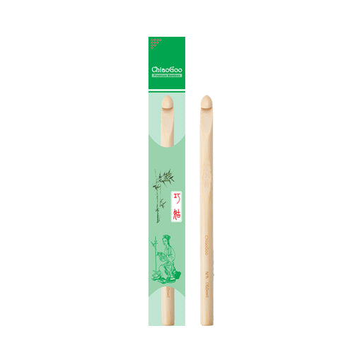 ChiaoGoo | Häkelnadel aus naturfarbenem Bambus | 3,5 bis 25 mm