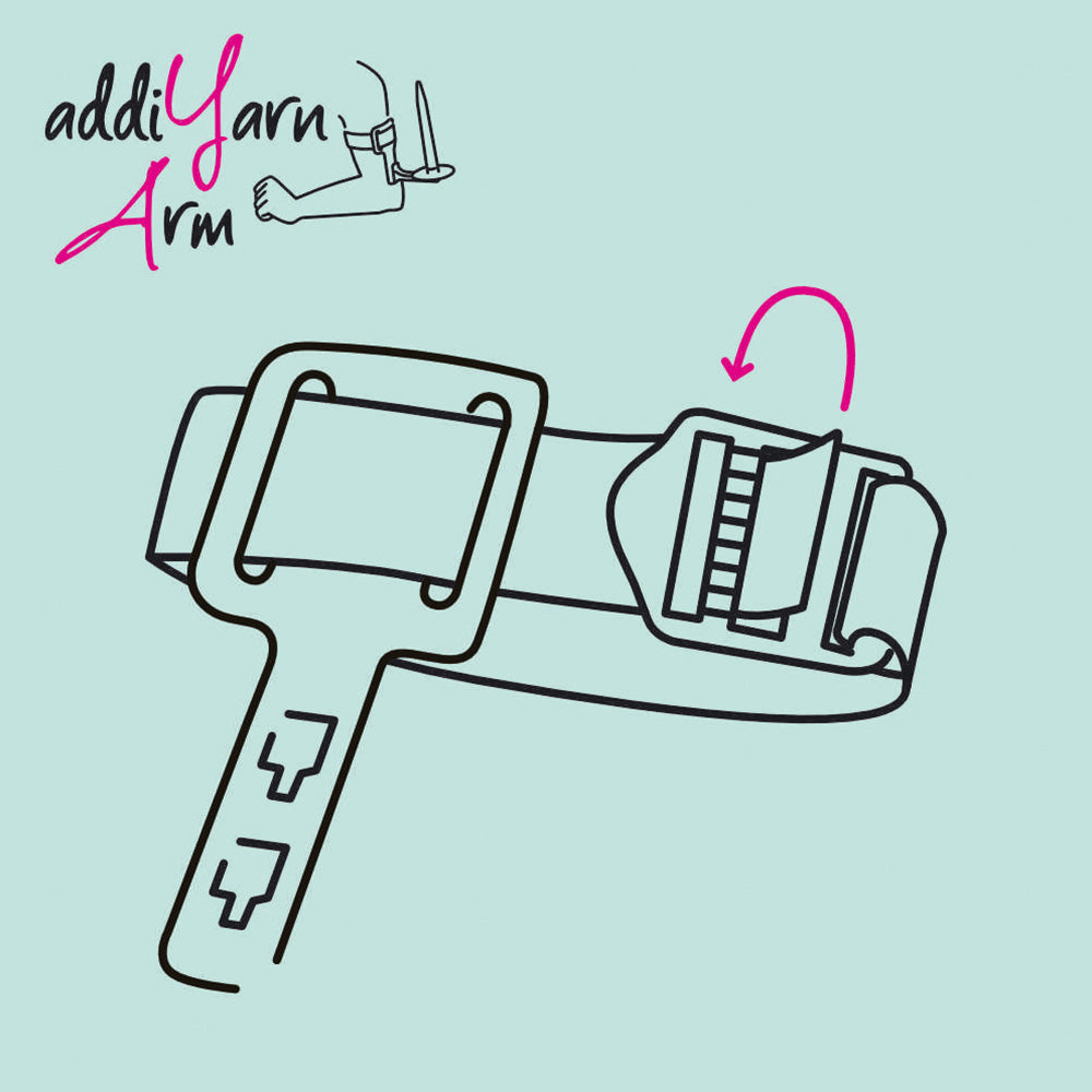 addiYarnArm Yarn Holder – Berry/Petrol