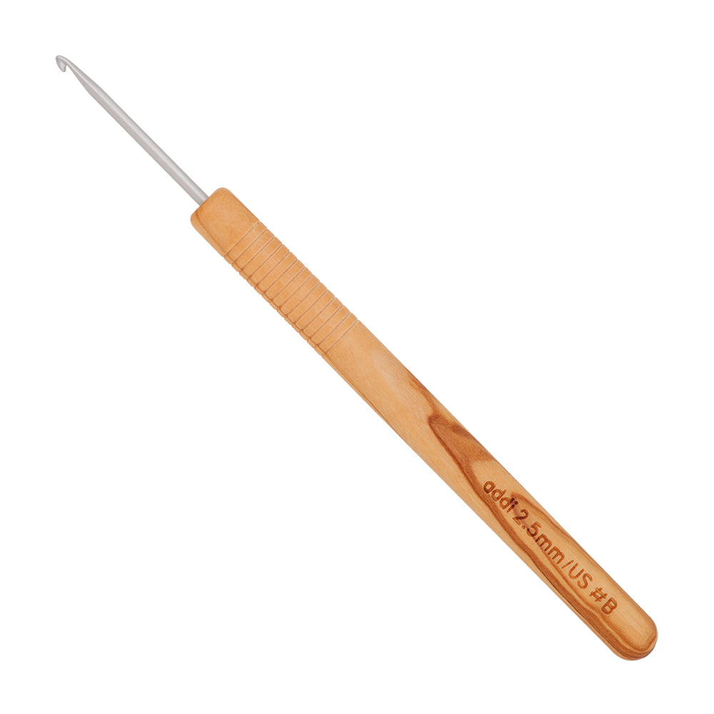 addiNature Olive Wood Crochet Hook – 15 and 17.5 cm (2–8 mm)