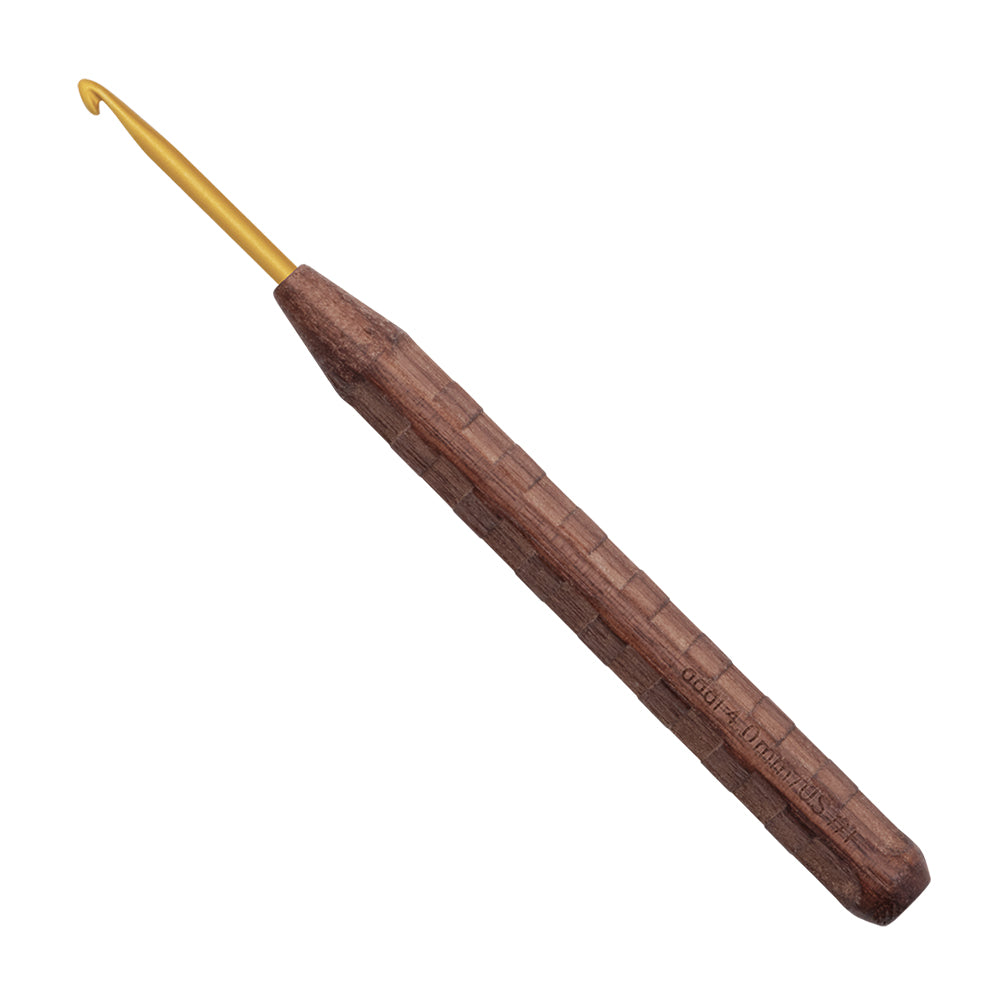 addiNature Walnut Gold Häkelnadel - 16 cm (2 - 6 mm)