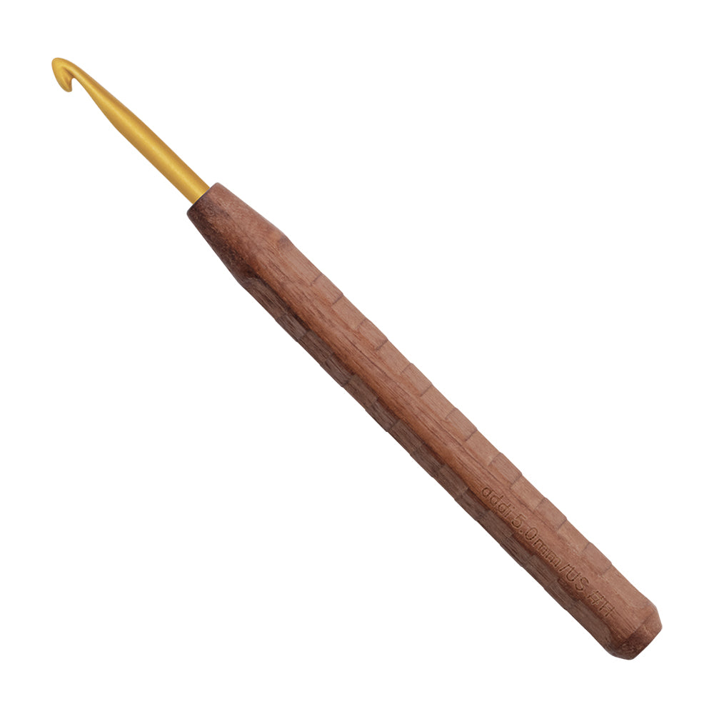 addiNature Walnut Gold Häkelnadel - 16 cm (2 - 6 mm)