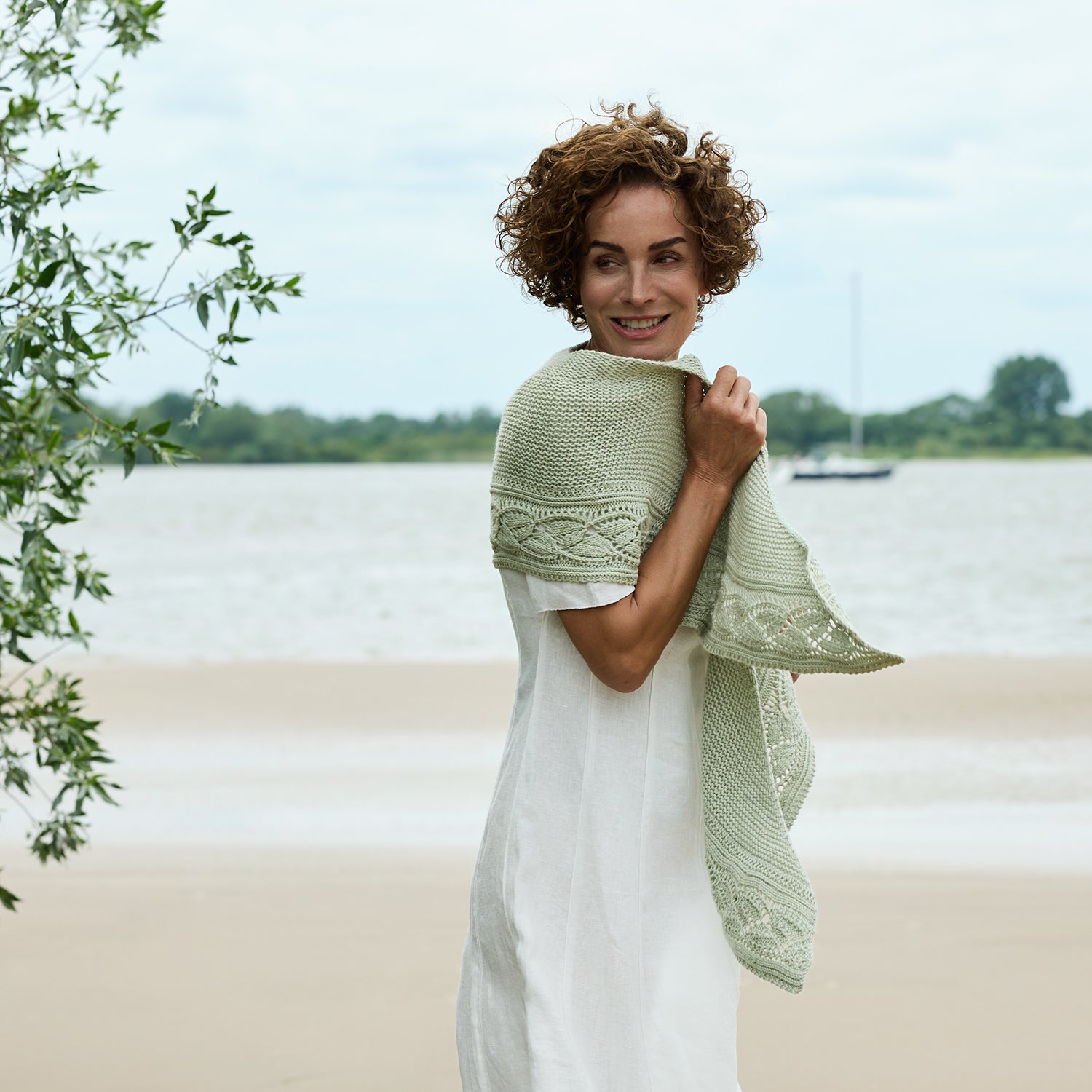 Strickanleitung Tuch Leaflight