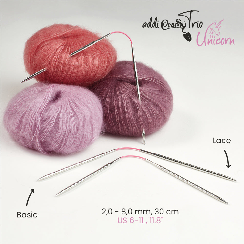 addiCraSyTrio Unicorn Long – single 30 cm (2–5 mm)