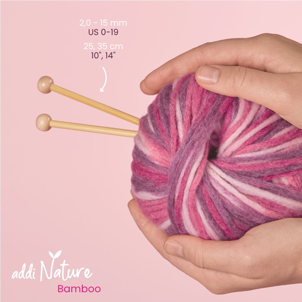 addiNature Bamboo Jacket Knitting Needle – single (2–9 mm)